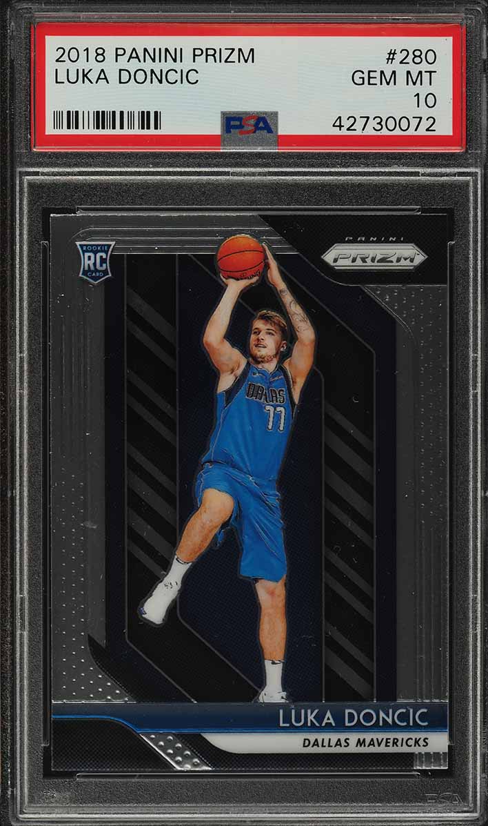 2018 Panini Prizm Luka Doncic ROOKIE #280 PSA 10 GEM MINT on