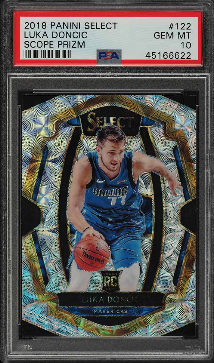 2018 Select Scope Prizm Luka Doncic ROOKIE RC #122 PSA 10 GEM MINT