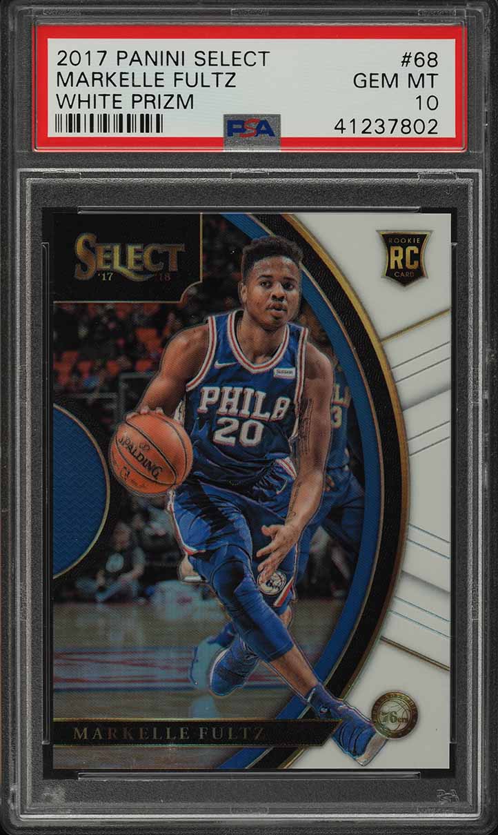 2017 Select Concourse White Prizm Markelle Fultz ROOKIE /149 #68 PSA 10 GEM MINT