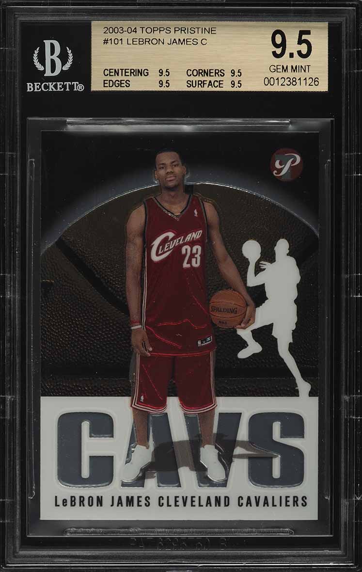 2004 Bowman Chrome Refractor LeBron James /300 #23 BGS 9.5 GEM