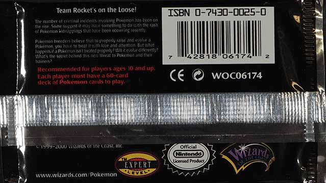 2000 Pokemon Team Rocket 1st Edition Booster Pack Team Rocket Art New Sealed  on Fanatics Collect