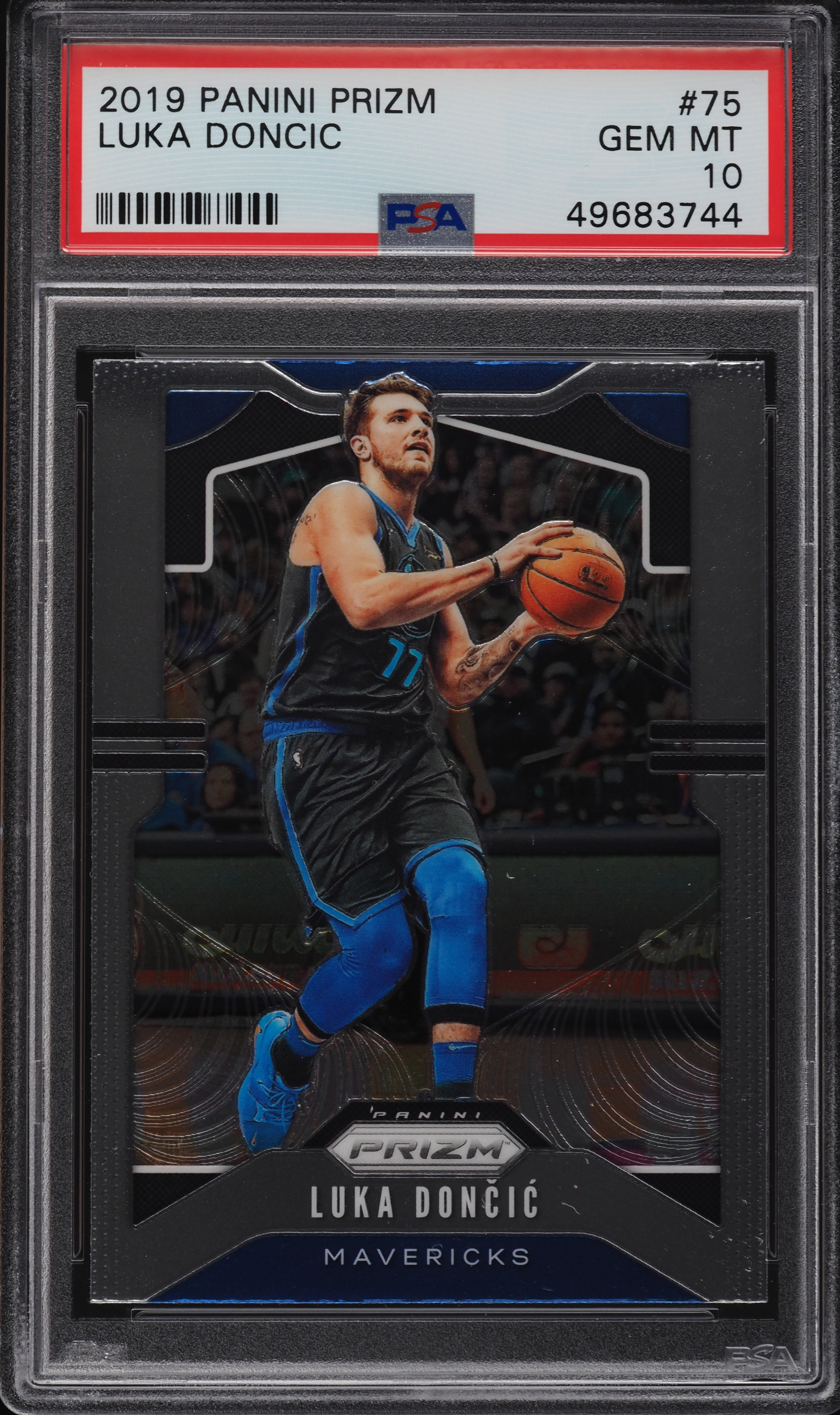 2019 Panini Prizm Luka Doncic #75 PSA 10 GEM MINT on Fanatics Collect
