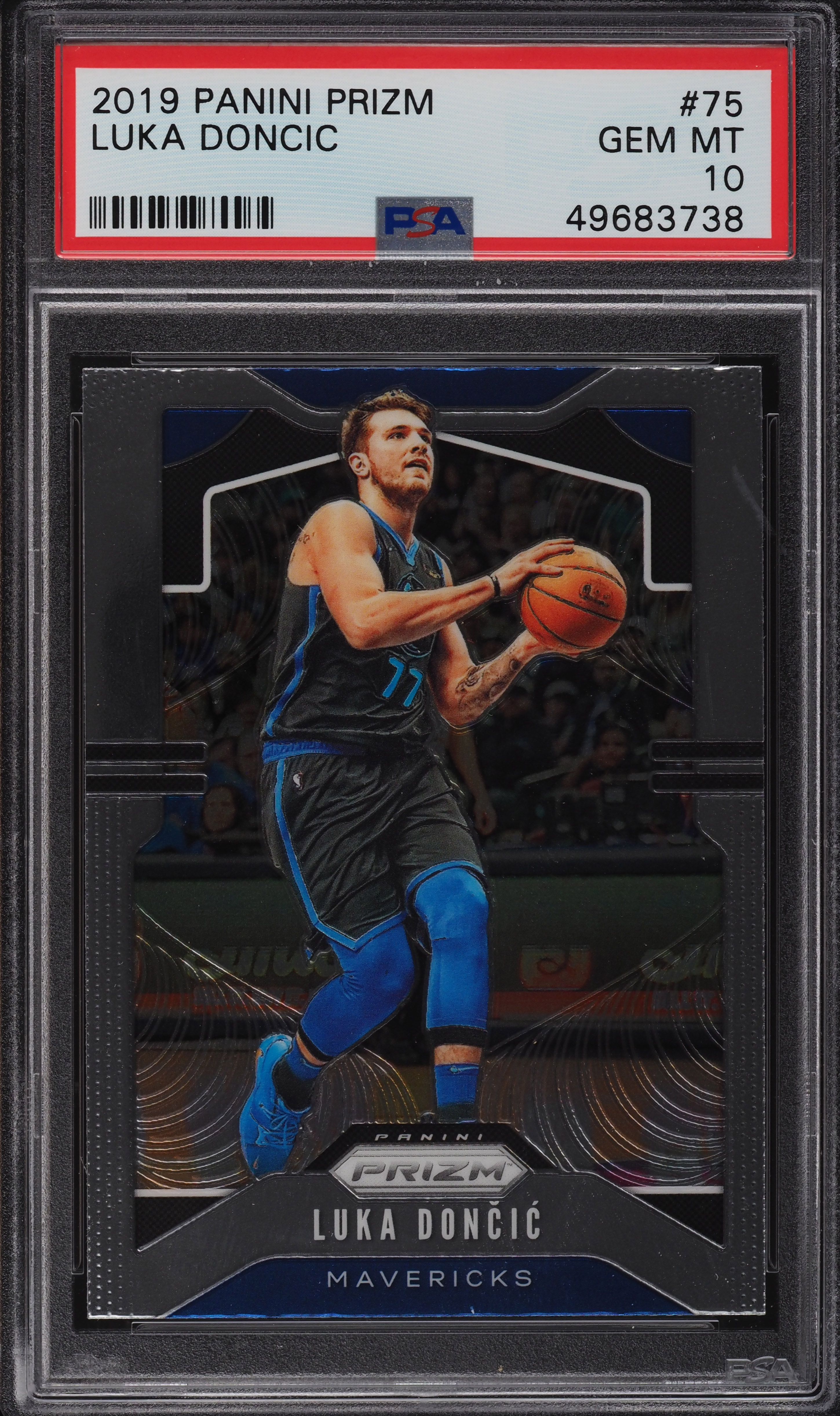 2019 Panini Prizm Luka Doncic #75 PSA 10 GEM MINT on Fanatics Collect