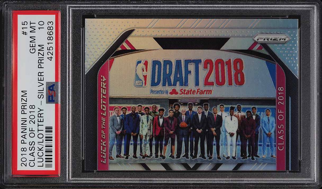 2018 Panini Prizm Luck Of The Lottery Silver Class Of '18 #15 PSA 10 GEM MINT