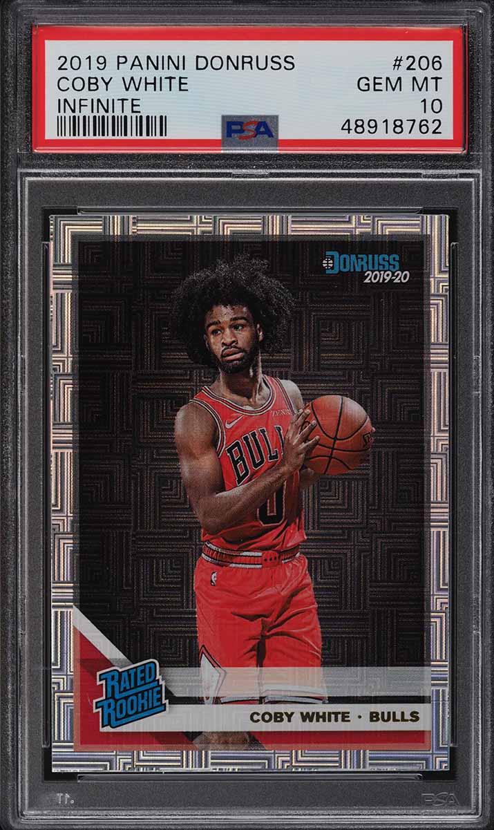 2019 Donruss Infinite Coby White ROOKIE RC #206 PSA 10 GEM MINT