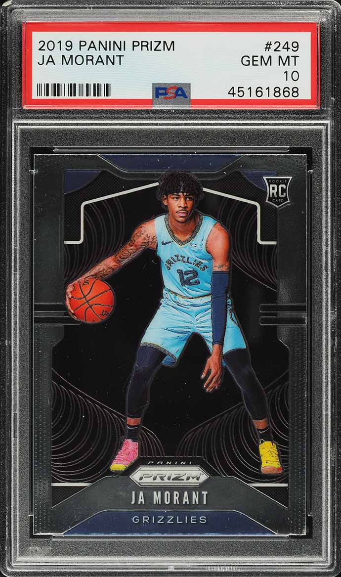 2019 Panini Prizm Ja Morant ROOKIE RC #249 PSA 10 GEM MINT