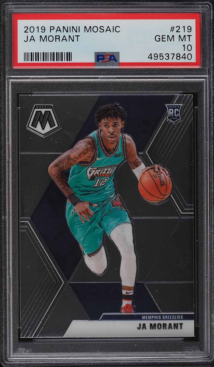 2019 Panini Mosaic Ja Morant ROOKIE #219 PSA 10 GEM MINT