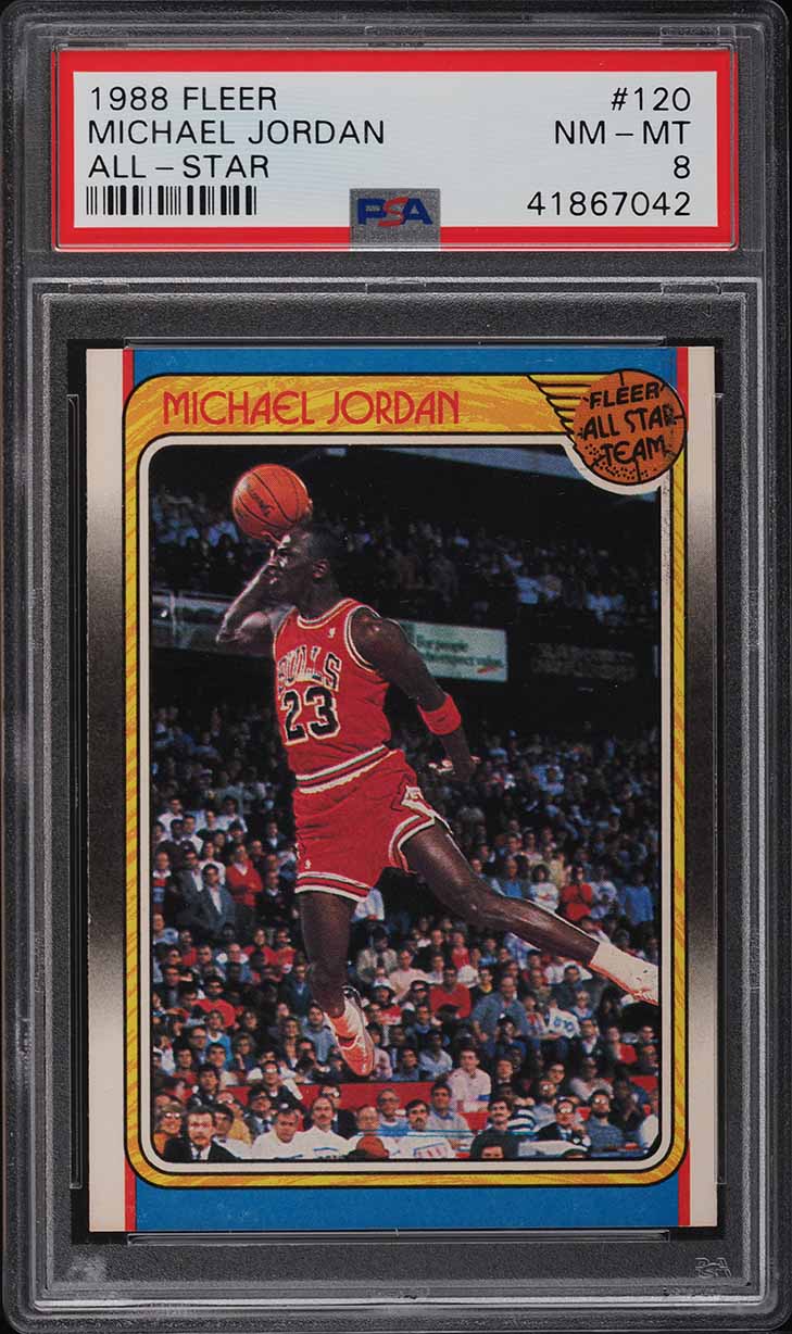 1988 Fleer Michael Jordan All-Star #120 PSA 8 | Card Ladder