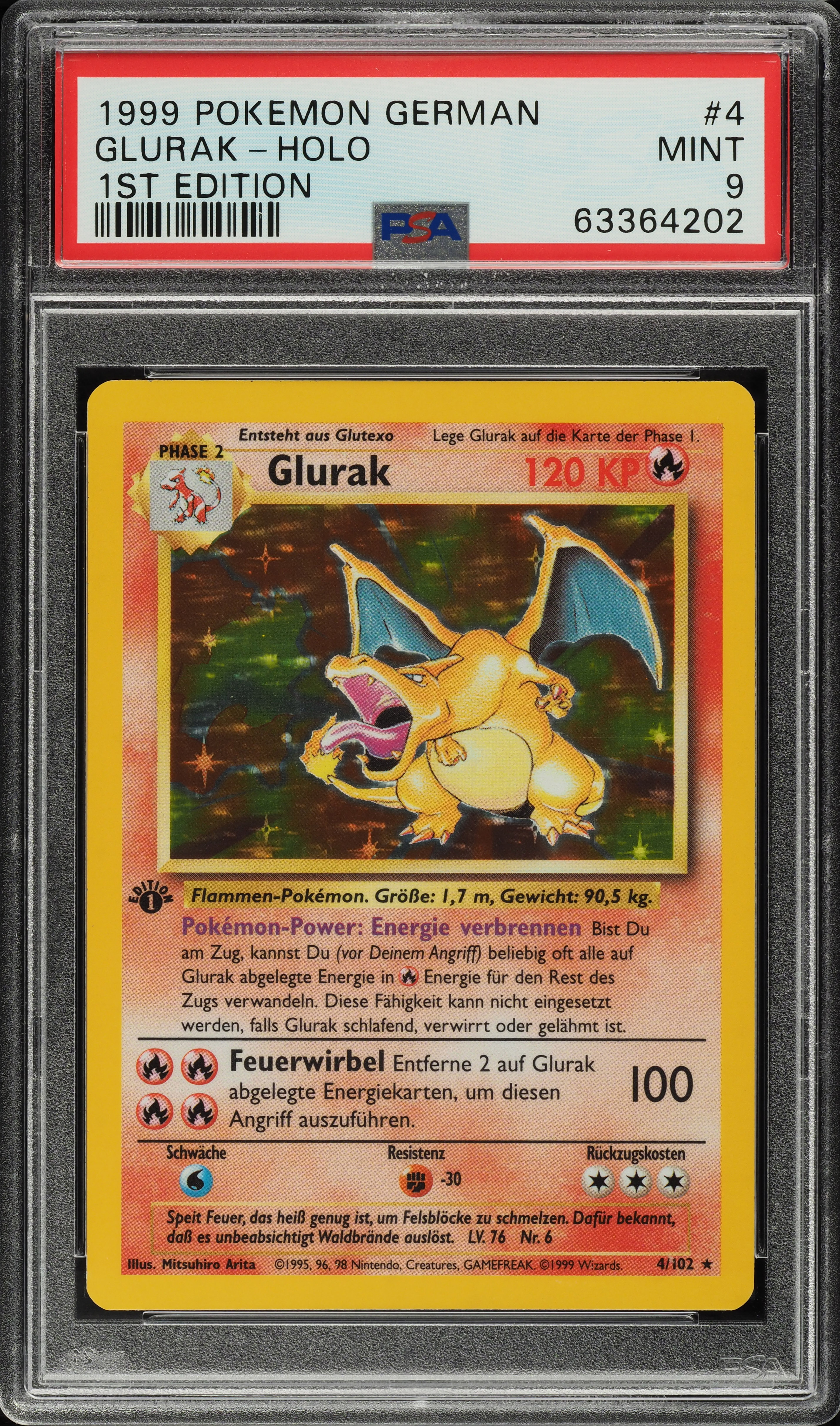 german first edition pokemon cards Base Set Booster Pack 1st PSA 9 MINT - Nidoking