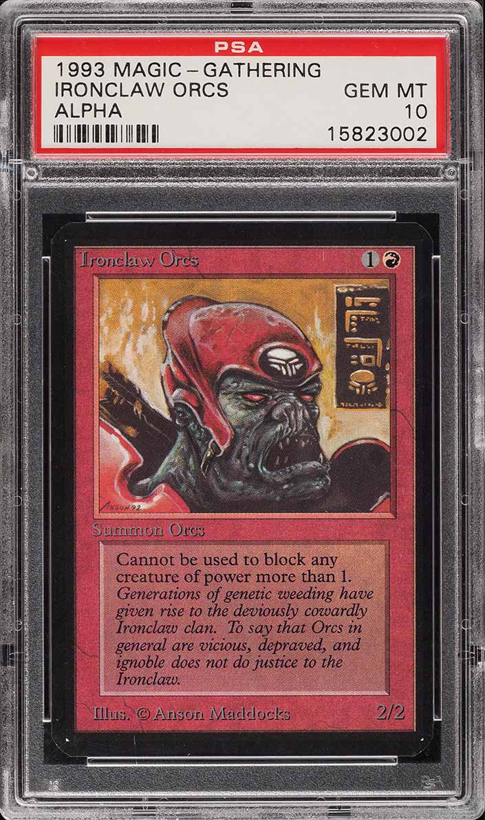 1993 Magic The Gathering MTG Alpha Timetwister PSA 10 GEM MINT on