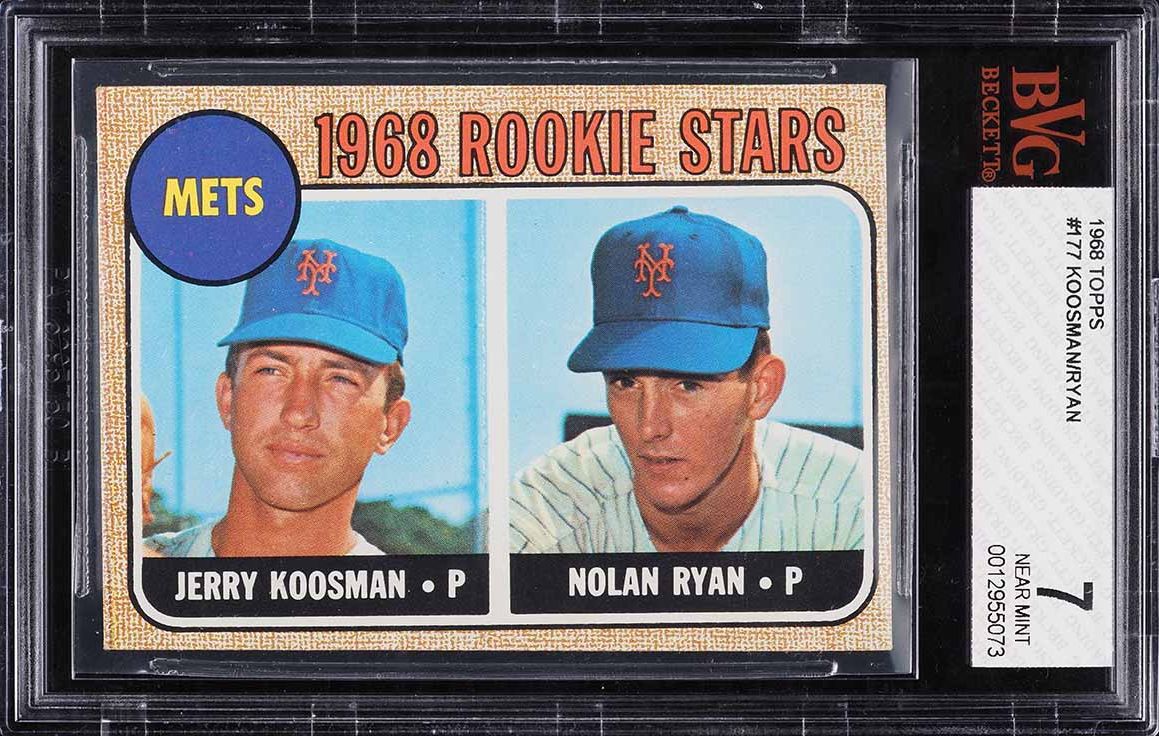 1968 Topps Nolan Ryan ROOKIE #177 BVG 7 NRMT