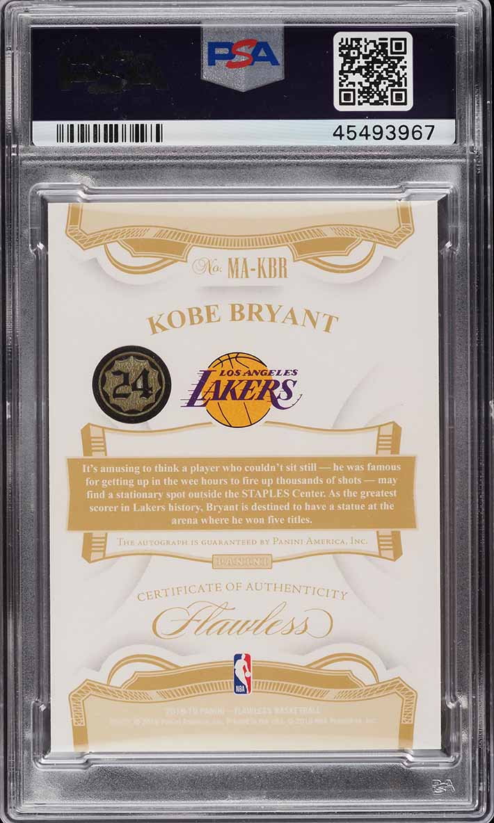 flawless kobe bryant rookie card