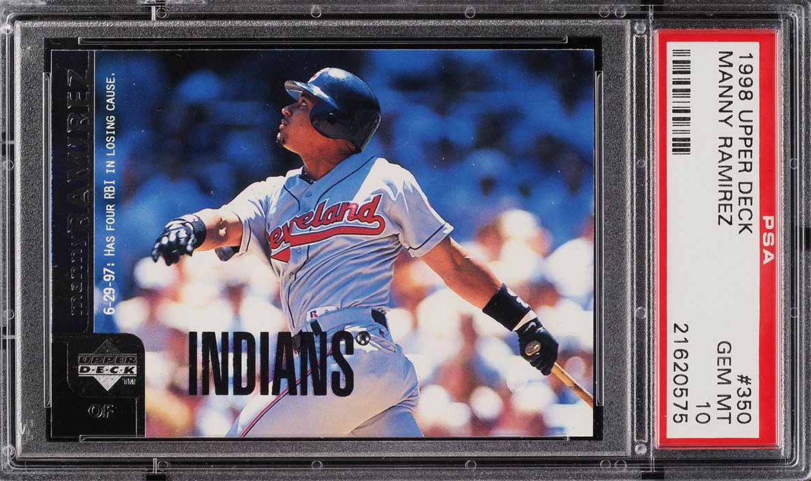 1998 Upper Deck Manny Ramirez #350 PSA 10 GEM MINT