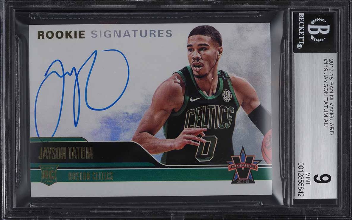 2017 Panini Vanguard Signatures Jayson Tatum ROOKIE RC AUTO /99
