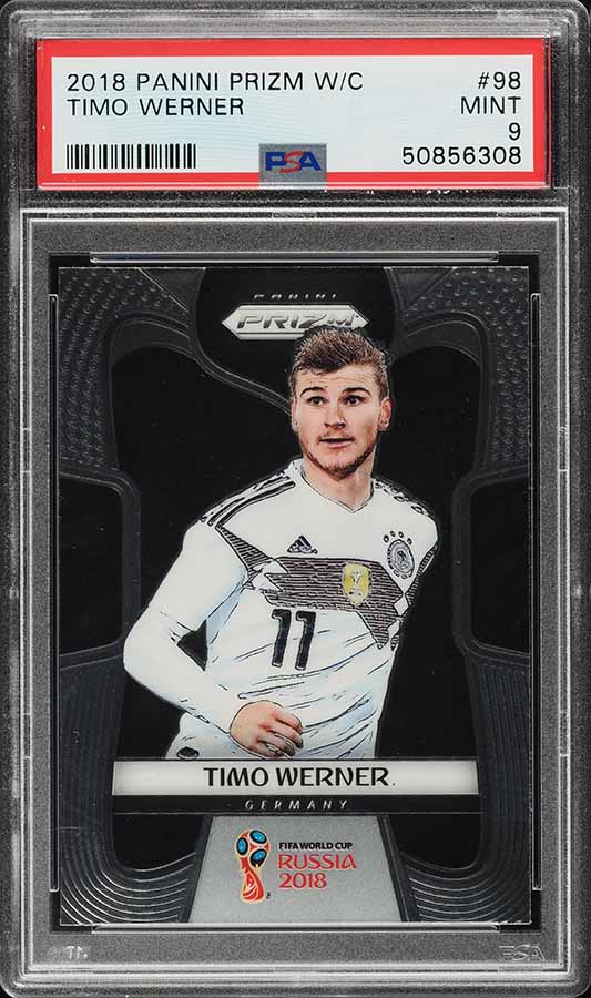 2018 Panini Prizm World Cup Timo Werner ROOKIE #98 PSA 9 MINT