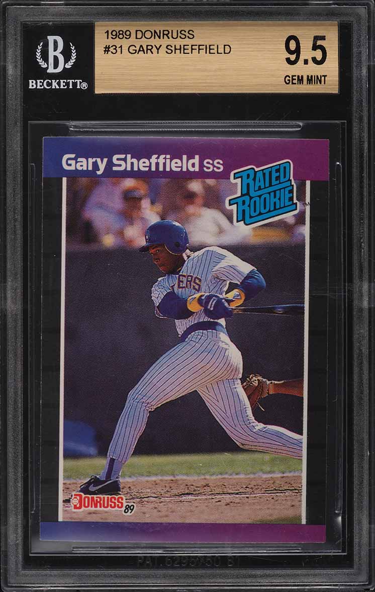 1989 Donruss Gary Sheffield ROOKIE #31 BGS 9.5 GEM MINT