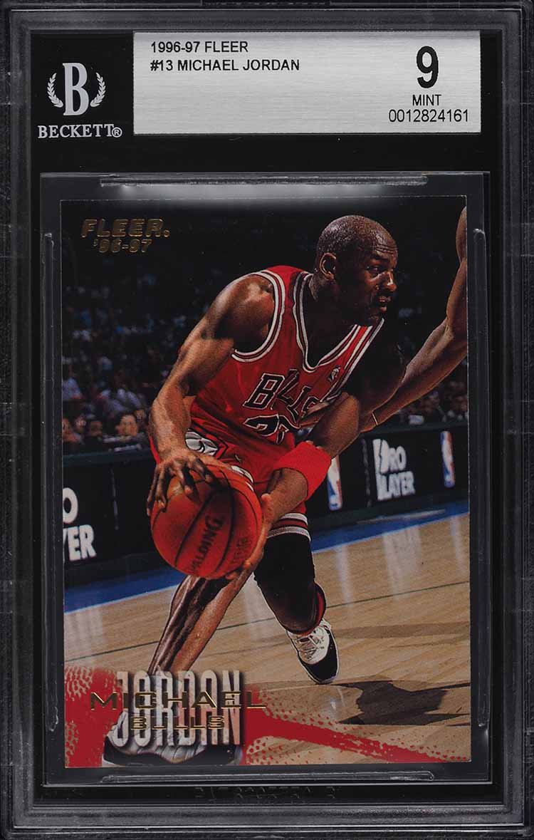 1996 Fleer Basketball Michael Jordan #13 BGS 9 MINT