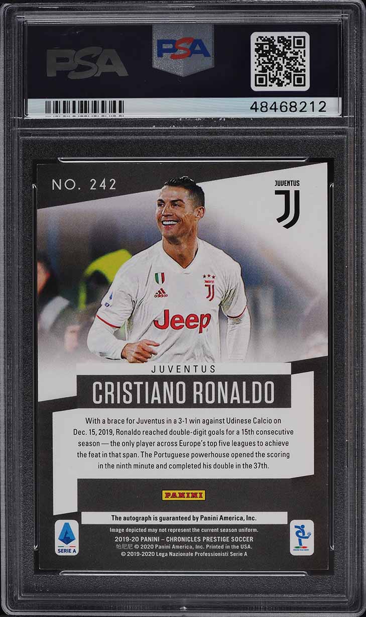 2019 Panini Chronicles Prestige Cristiano Ronaldo AUTO /25 #242
