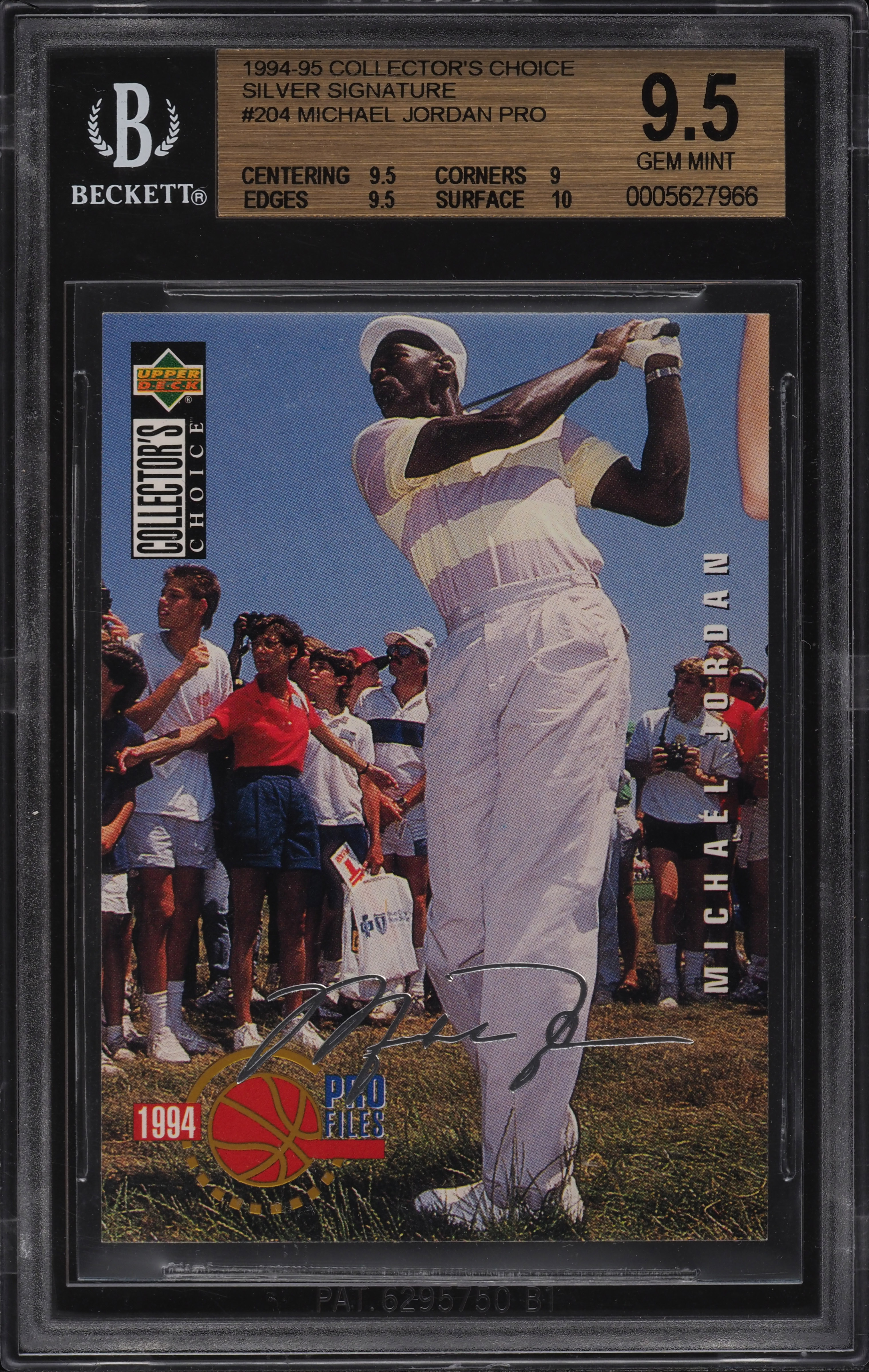 1994 Collector's Choice Silver Signature Michael Jordan #204 BGS