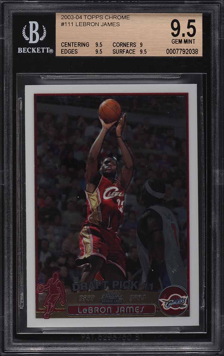 2003 Topps Chrome LeBron James Base #111 BGS 9.5 | Card Ladder