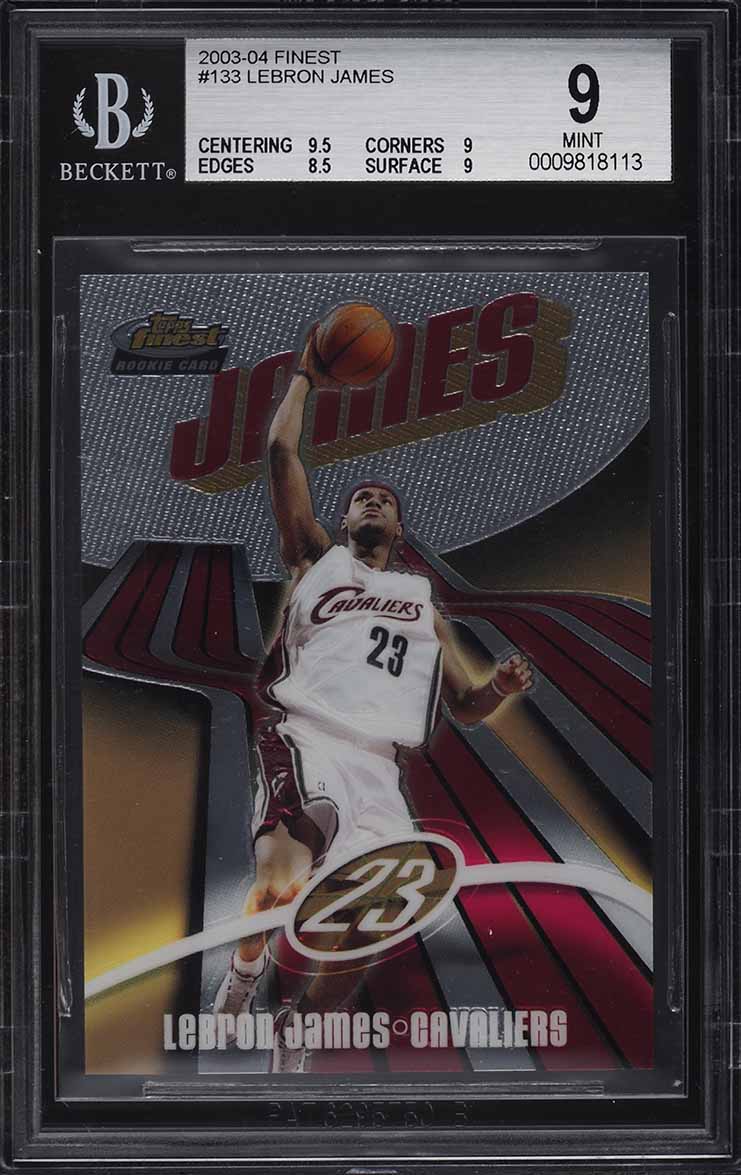 LeBron James 2003 Topps Finest #133 Base /999 Price Guide - Sports