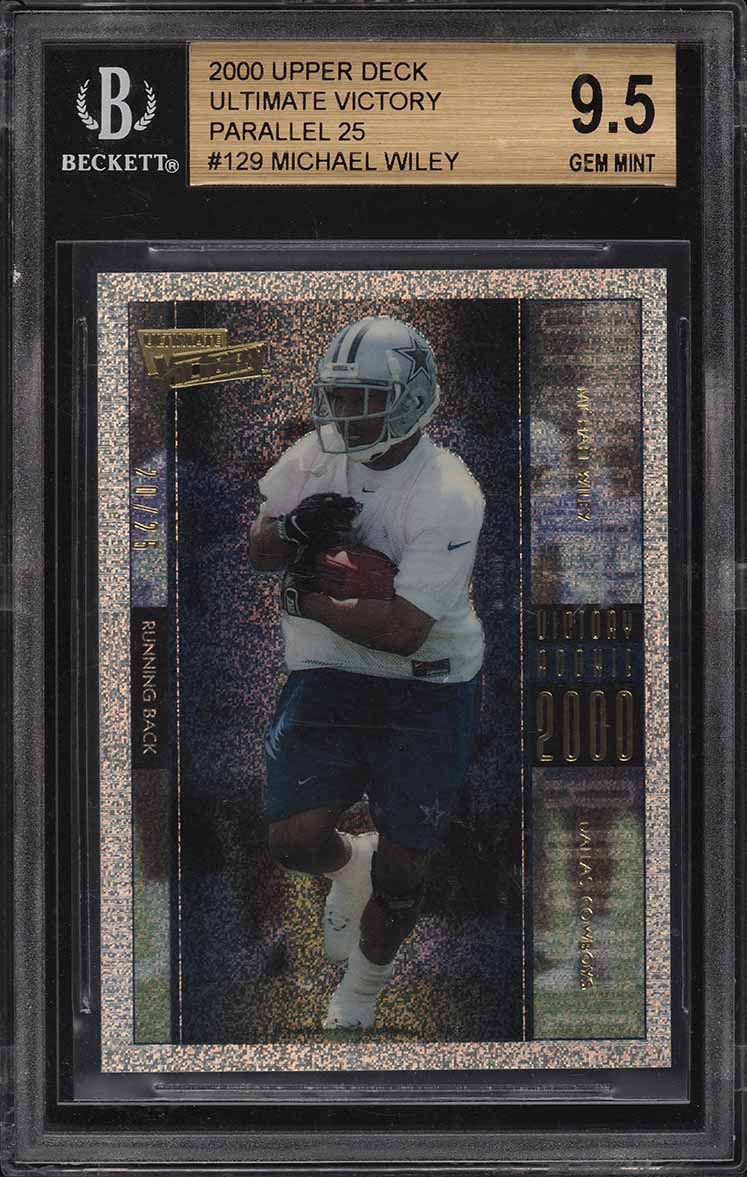 2000 Ultimate Victory Parallel 25 Michael Wiley ROOKIE /25 #129 BGS 9.5 GEM MINT
