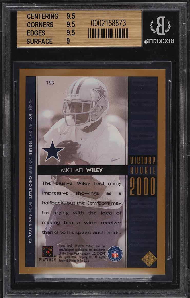 2000 Ultimate Victory Parallel 25 Michael Wiley ROOKIE /25 #129 BGS 9.5 GEM MINT