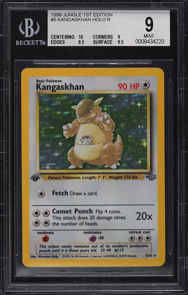 1st edition kangaskhan pokemon card Cards Price Guide All cards will be carefully packed for safe transit 1999 Pokemon Jungle 1st Edition