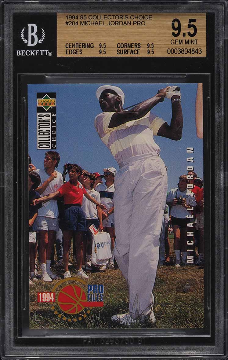 1994 Collector's Choice Silver Signature Michael Jordan #204 BGS