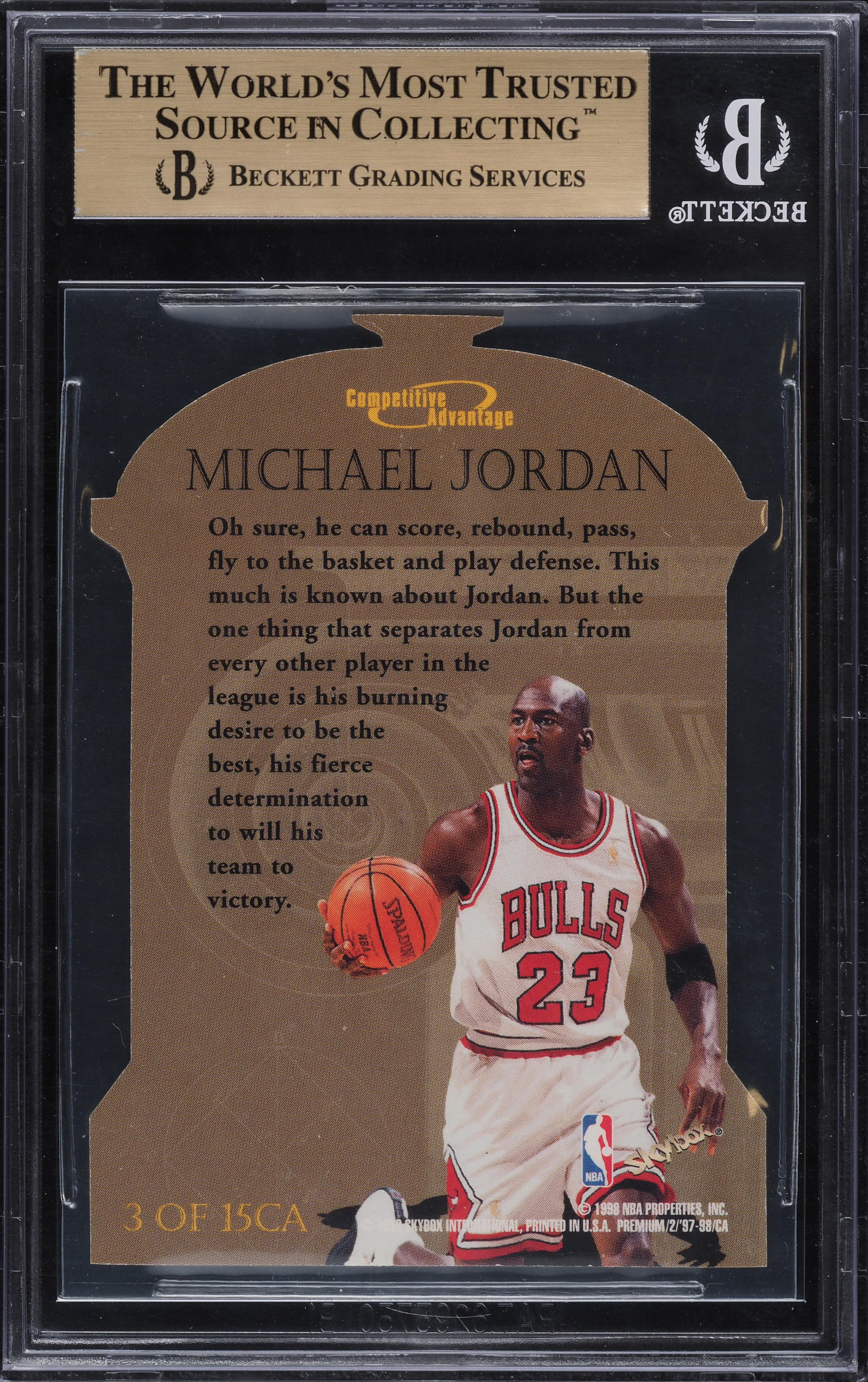 1997 Skybox Premium Competitive Advantage Michael Jordan #CA3 BGS