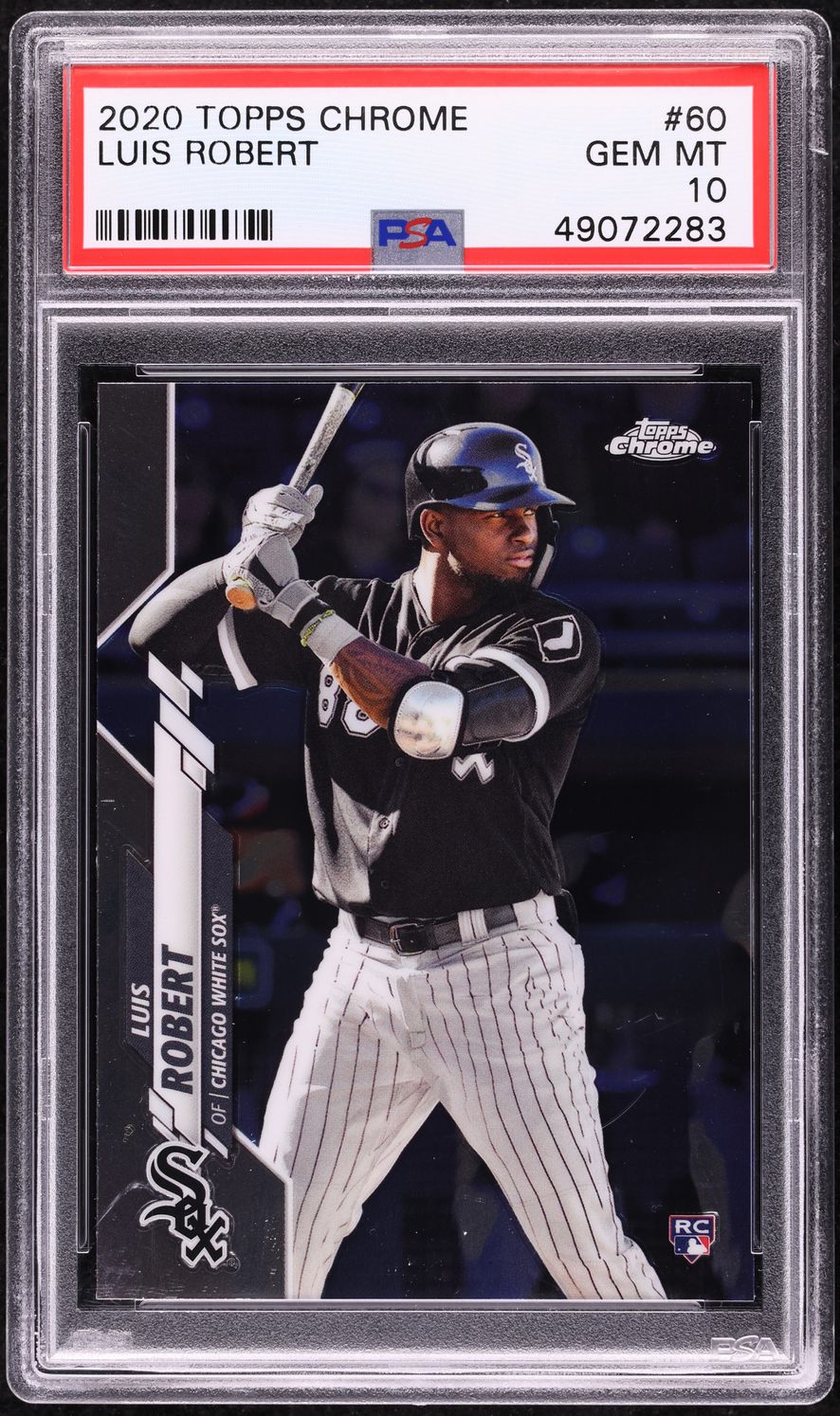 2020 Topps Chrome Luis Robert ROOKIE #60 PSA 10 GEM MINT on