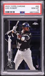 2020 Topps Chrome Luis Robert ROOKIE #60 PSA 10 GEM MINT on