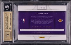 2017 National Treasures Clutch Factor Lonzo Ball ROOKIE PATCH AUTO