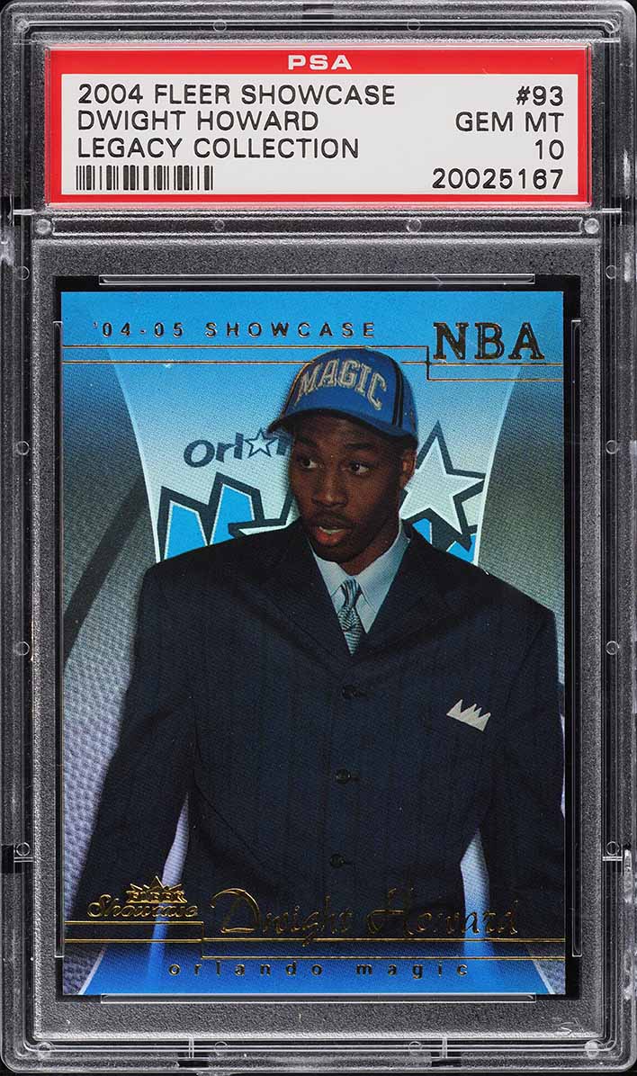 2004 Fleer Showcase Legacy Collection Dwight Howard ROOKIE /125 #93 PSA 10 GEM