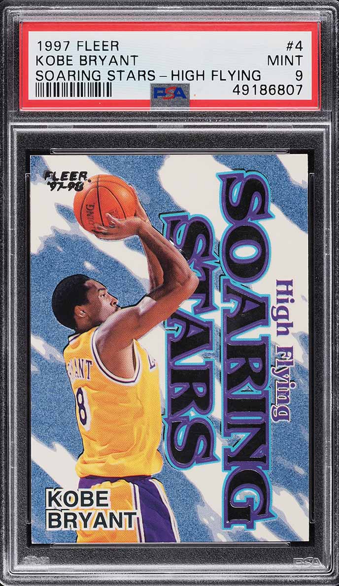 1997 Fleer Thrill Seekers Kobe Bryant #2 PSA 9 MINT on Fanatics 
