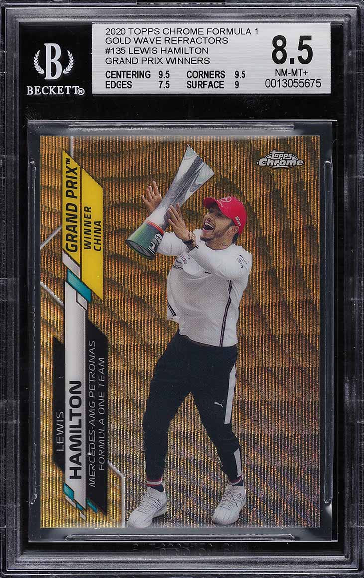 2020 Topps Chrome Sapphire Formula 1 #144 Lewis Hamilton/Grand