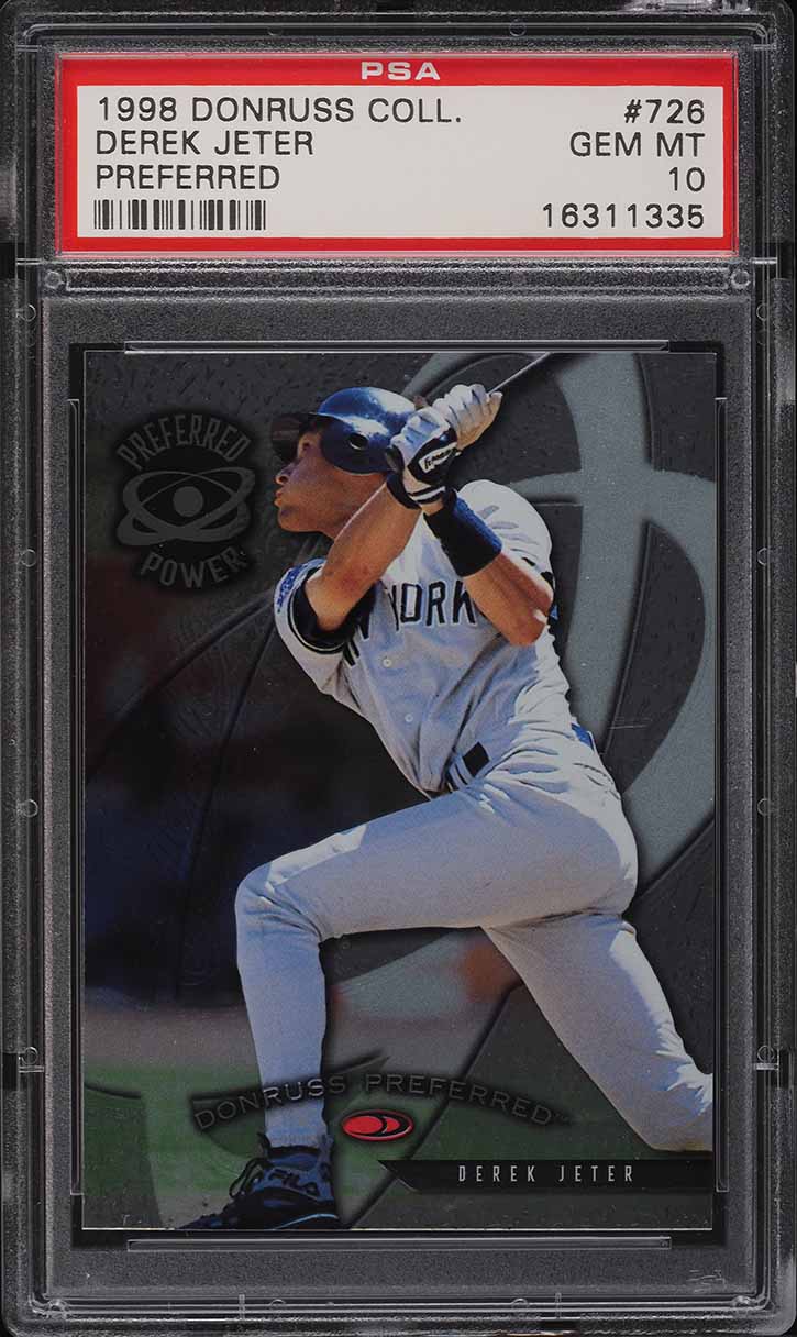 1998 Donruss Collection Preferred Derek Jeter #726 PSA 10 GEM MINT