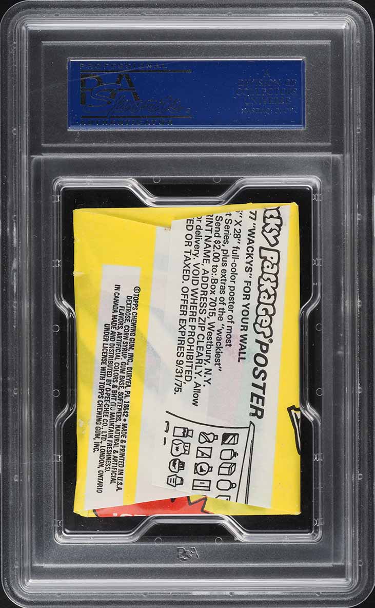1975 Topps Wacky Packages Wax Pack Fun Pack 15th Series PSA 7 NRMT