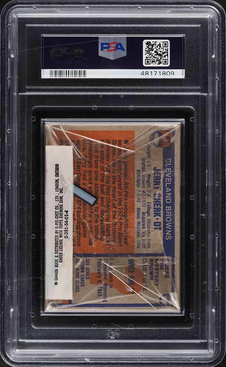 1976 Topps Football Cello Pack PSA 9 MINT
