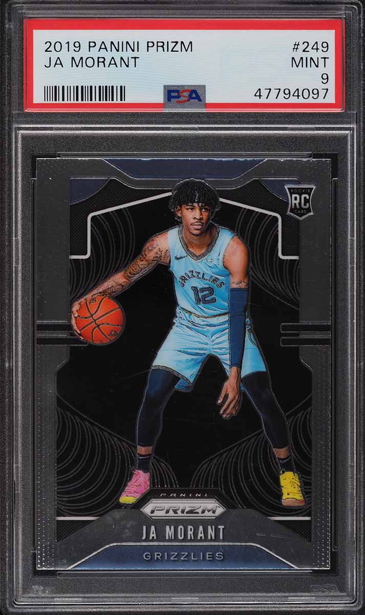 2019 Panini Prizm Ja Morant ROOKIE RC #249 PSA 9 MINT on Fanatics