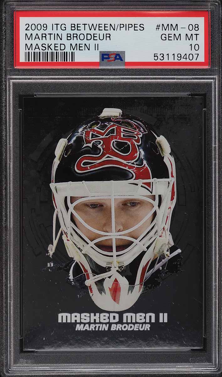 2009 ITG Between The Pipes Masked Men II Martin Brodeur #MM-08 PSA 10 GEM MINT