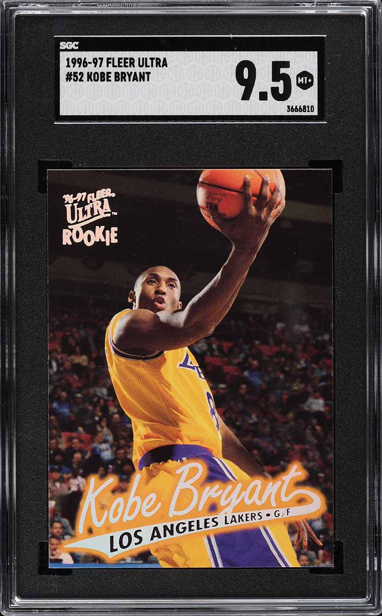 1996 Ultra Basketball Kobe Bryant ROOKIE #52 SGC 9.5 MINT+