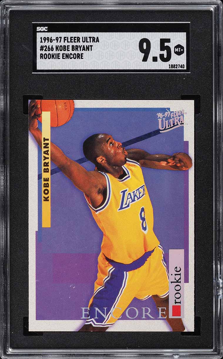 1996 Ultra Rookie Encore Kobe Bryant ROOKIE #266 SGC 9.5 MINT+