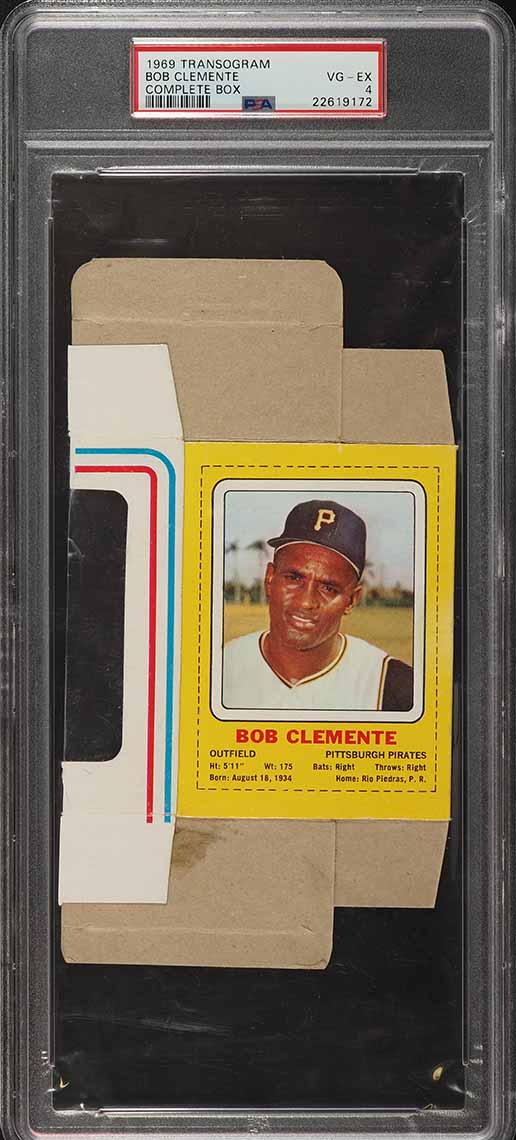 1969 Transogram Complete Box Roberto Clemente PSA 4 VGEX on Fanatics ...