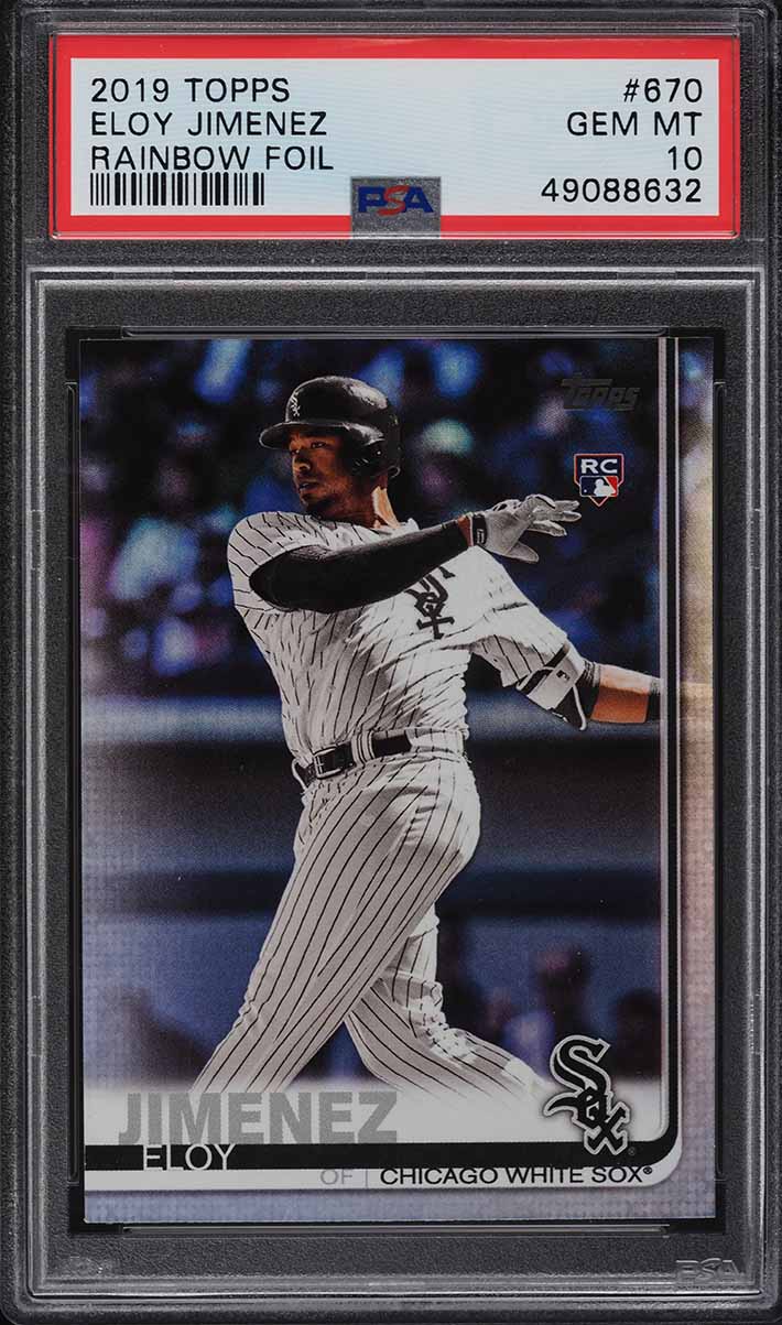 2019 Topps Rainbow Foil Eloy Jimenez ROOKIE RC #670 PSA 10 GEM
