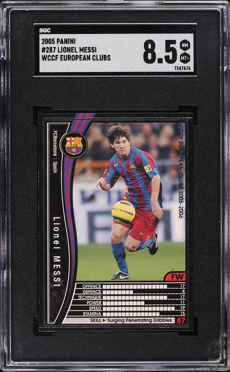 2005 Panini WCCF European Clubs Lionel Messi #287 SGC 8.5 NM-MT+