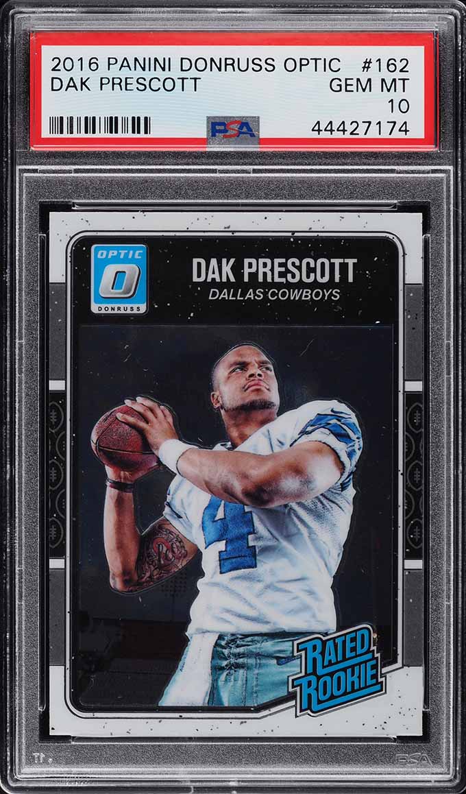2016 Donruss Optic Dak Prescott ROOKIE #162 PSA 10 GEM MINT