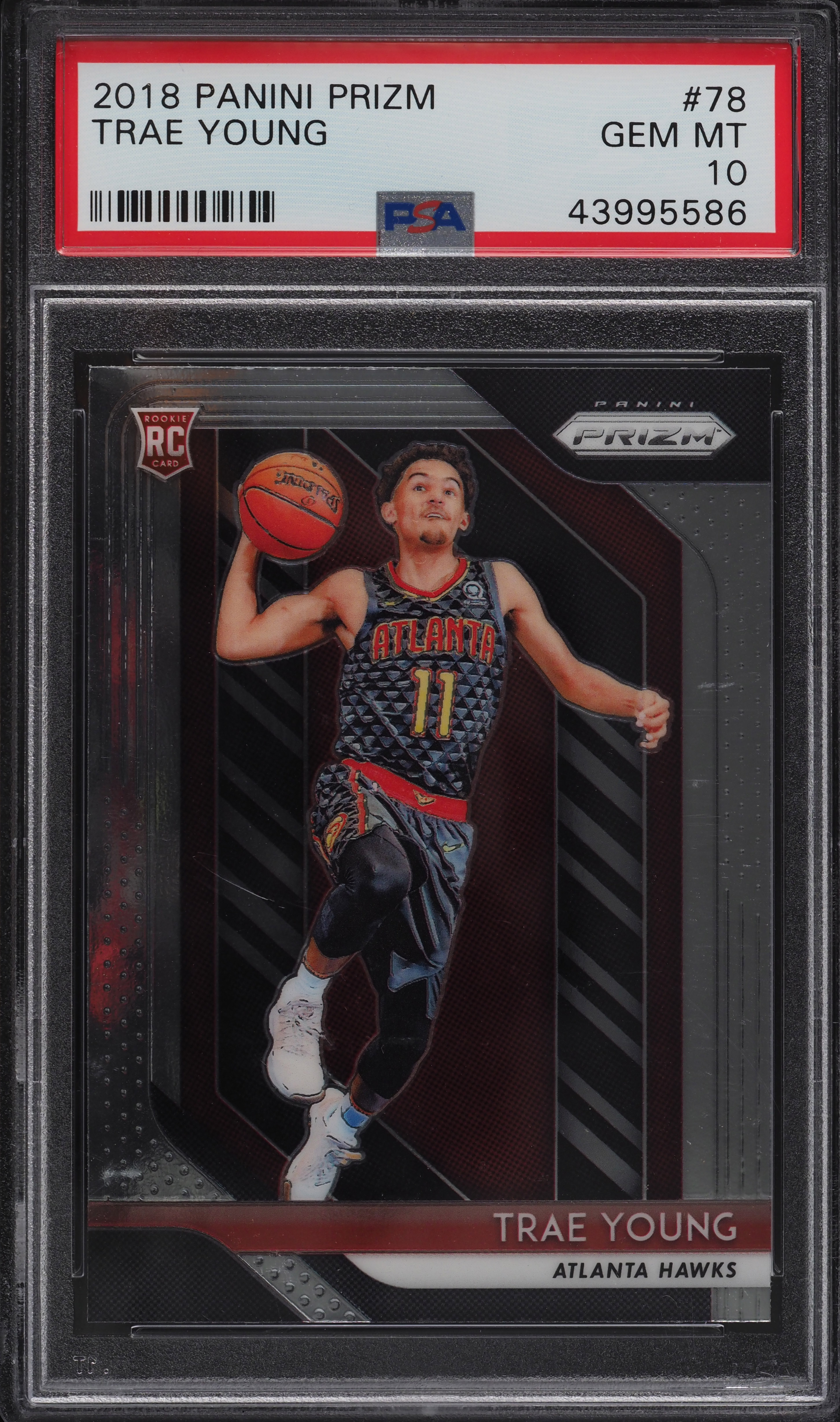 2018 Panini Prizm Trae Young ROOKIE #78 PSA 10 GEM MINT on
