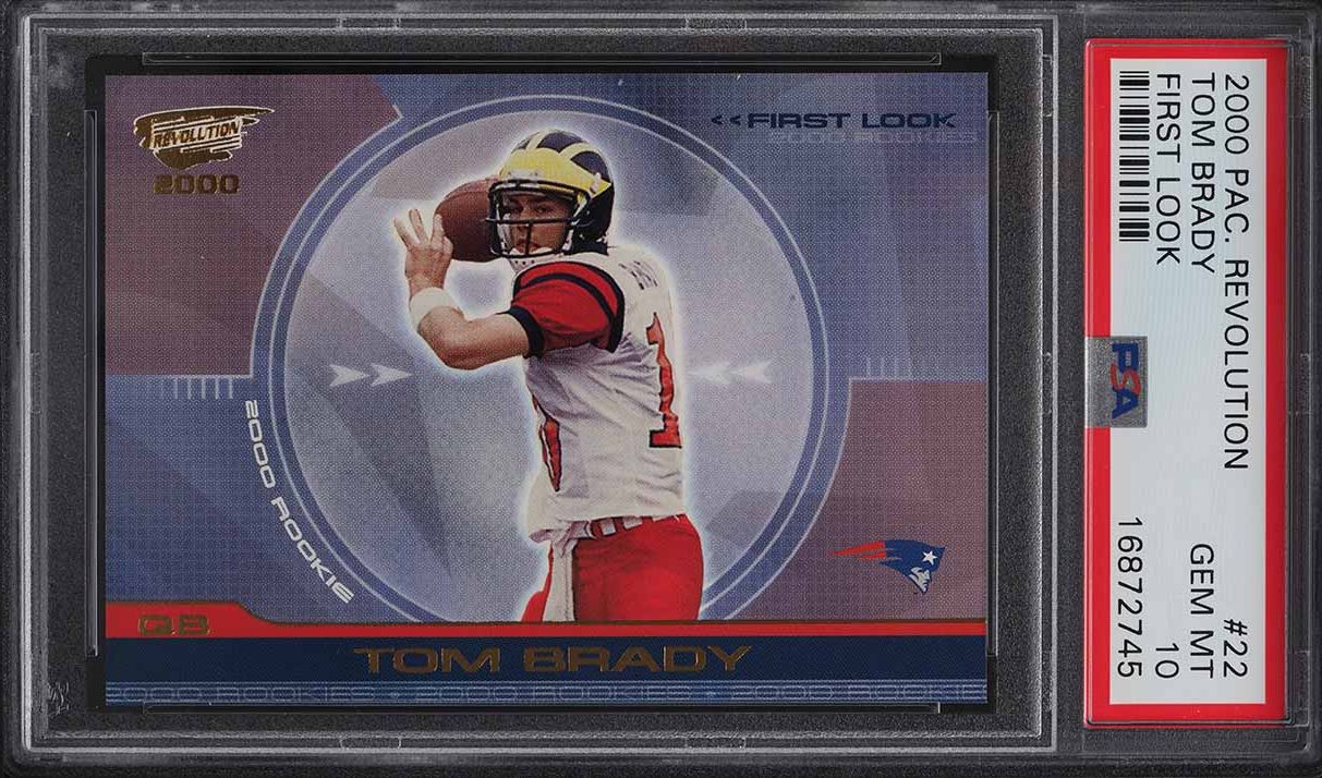 2000 Pacific Revolution First Look Tom Brady ROOKIE #22 PSA 10 GEM MINT