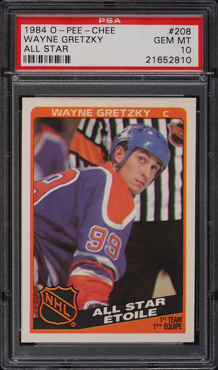 1984 O-Pee-Chee Hockey Wayne Gretzky ALL-STAR #208 PSA 10 GEM MINT